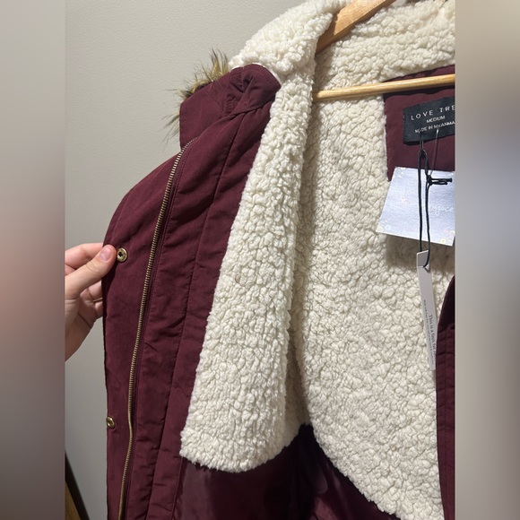 Sherpa lined winter coat - Picture 5 of 11